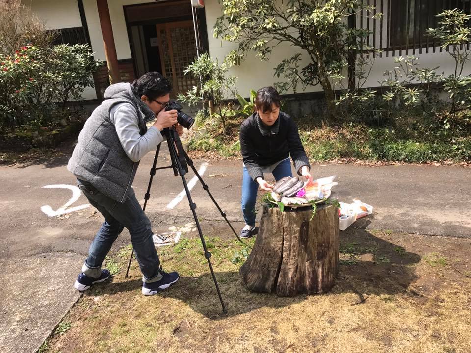 しゃくなげの森の商品撮影