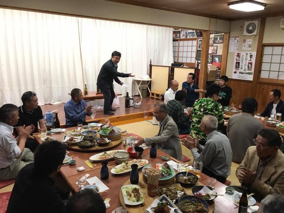 三股町消防団第5部の懇親会