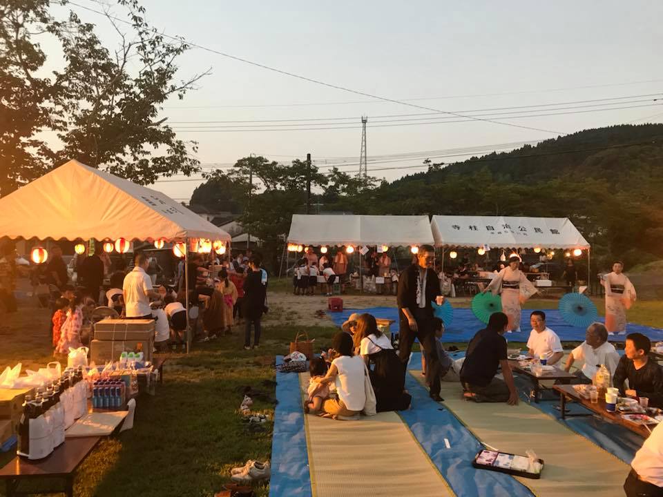 三股町寺柱地区夏祭り