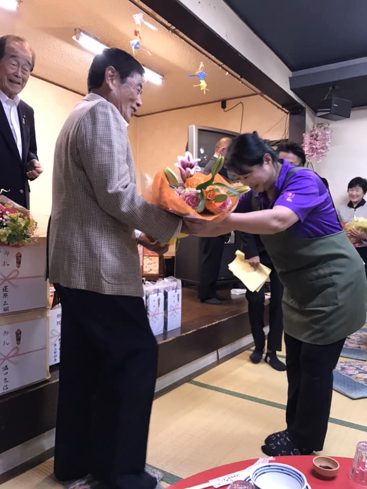 三股町の表彰受賞者のお祝い会